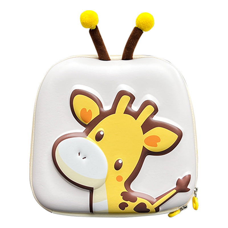 Children's Cartoon Eggshell Cute Deer Three-dimensional Boys Children's Backpacks