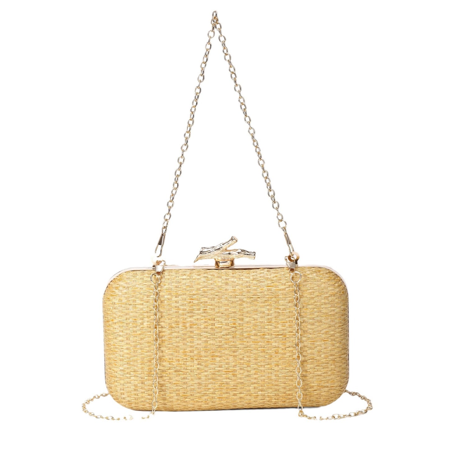 Women's Stylish Hand-woven Straw Clutch For Dinner Evening Bags