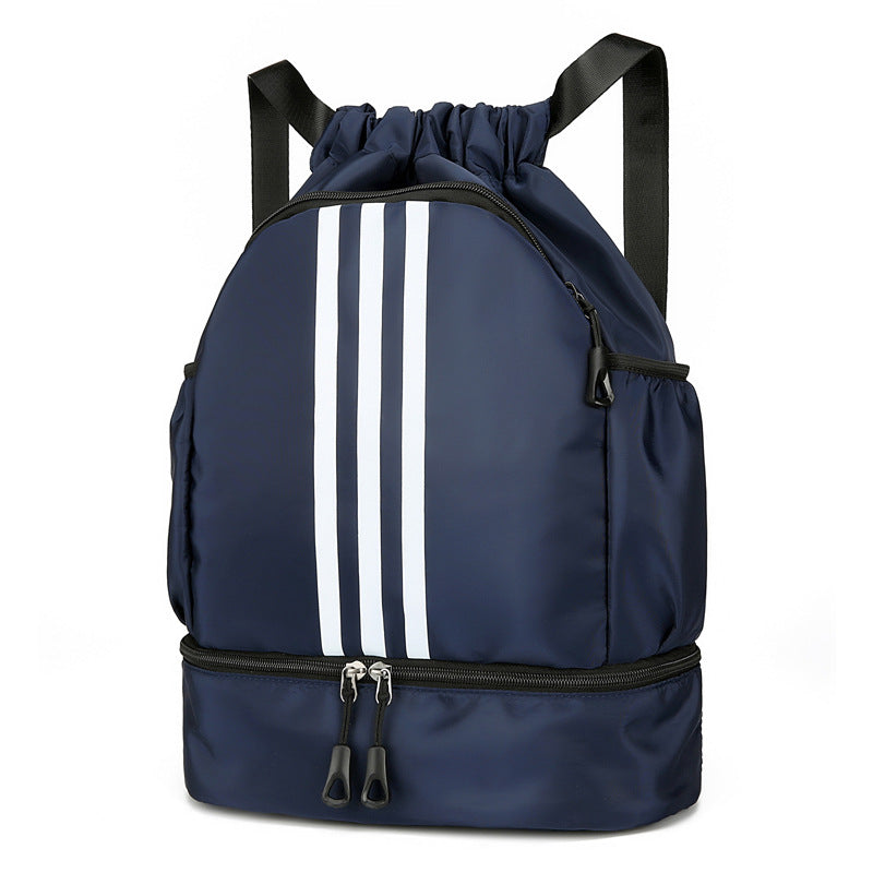 Beautiful Slouchy Fashion Striped Drawstring Leisure Travel Bags