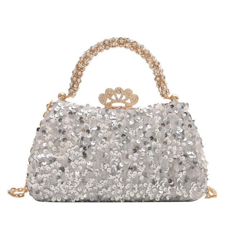 Sacs à bandoulière à paillettes à la mode pour robe de banquet et dîner