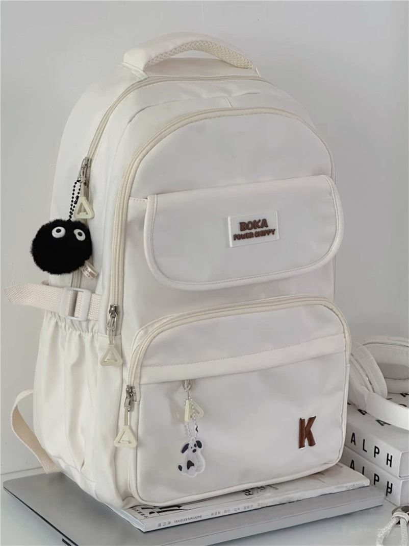 Style Milk Yellow Junior High Large Backpacks