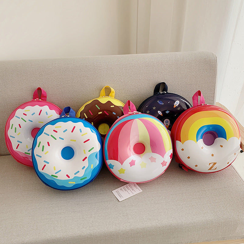 Children's Cartoon Trendy Cute Donut Eggshell Fun Elementary School Students' Schoolbags