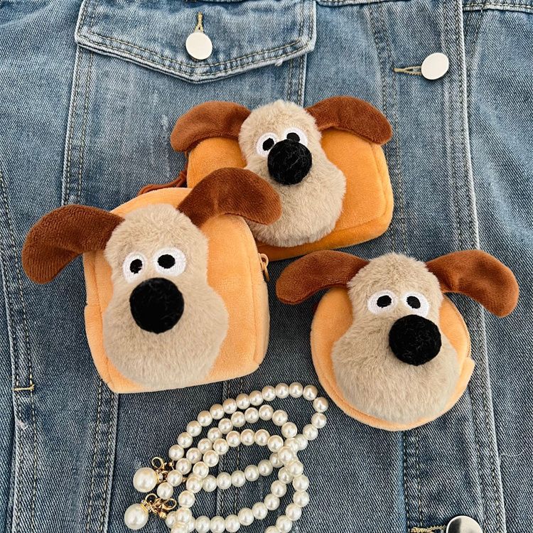 Cute Wallace Plush Cartoon Girlish Bank Storage Coin Purses