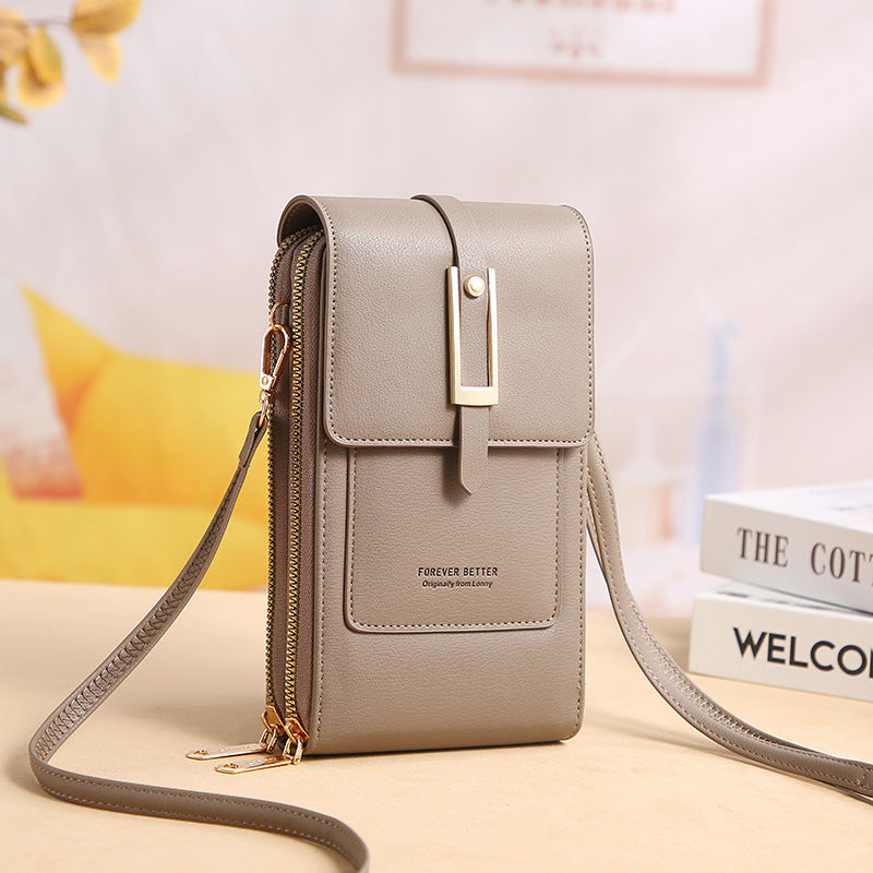 Women's Transparent Touch Screen Trendy Simple Mobile Phone Bags