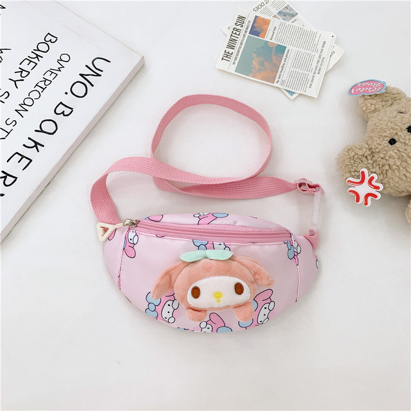 Children's Cartoon Cute Printed Slanted Boys Leisure Purses