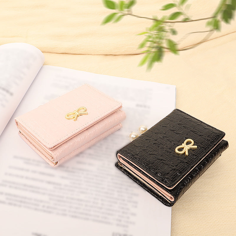 Off Short Female Small Folding Cartoon Ladies Wallets