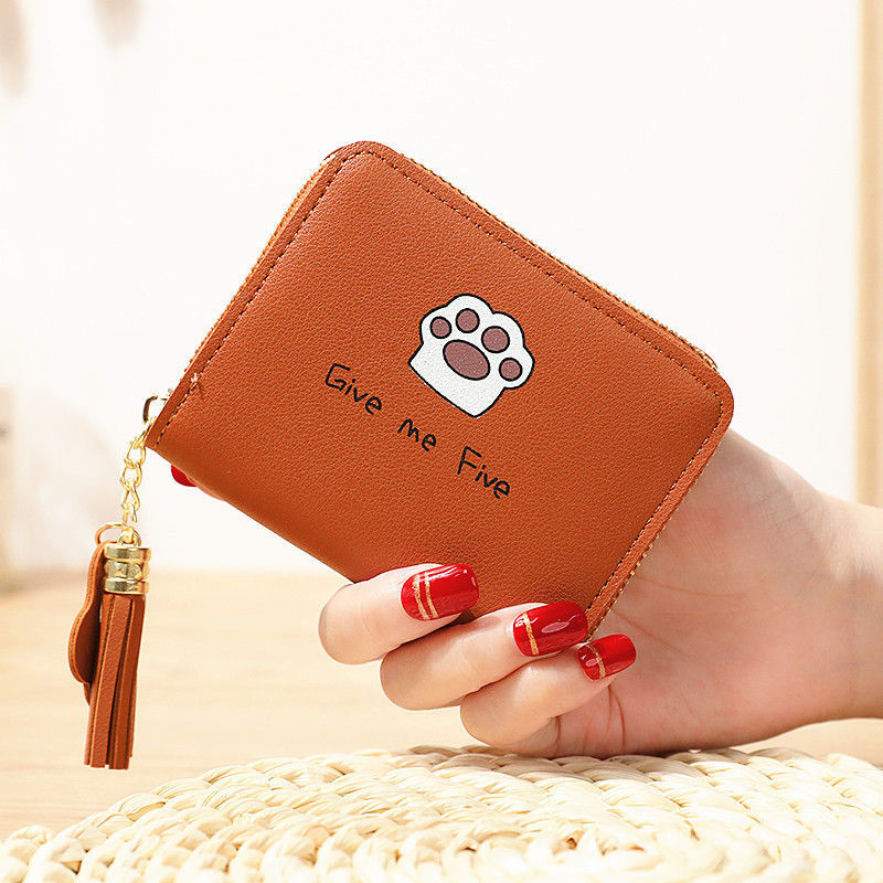 Women's Mini Short Pocket Small Korean Style Cartoon Ladies Wallets