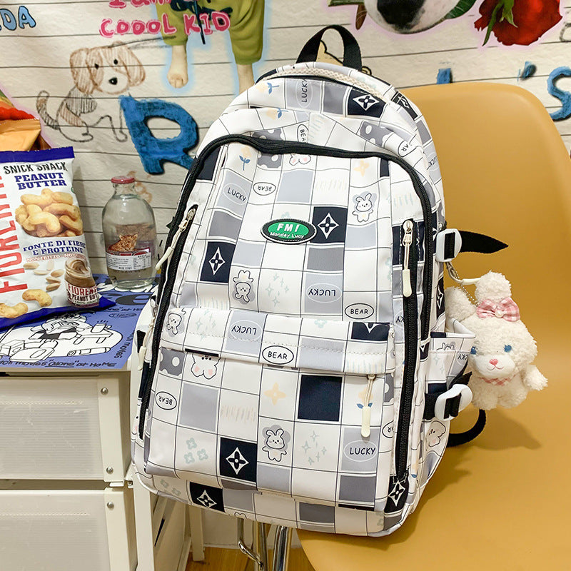 Primary Plaid Junior High Quality Custom Elementary School Students' Schoolbags