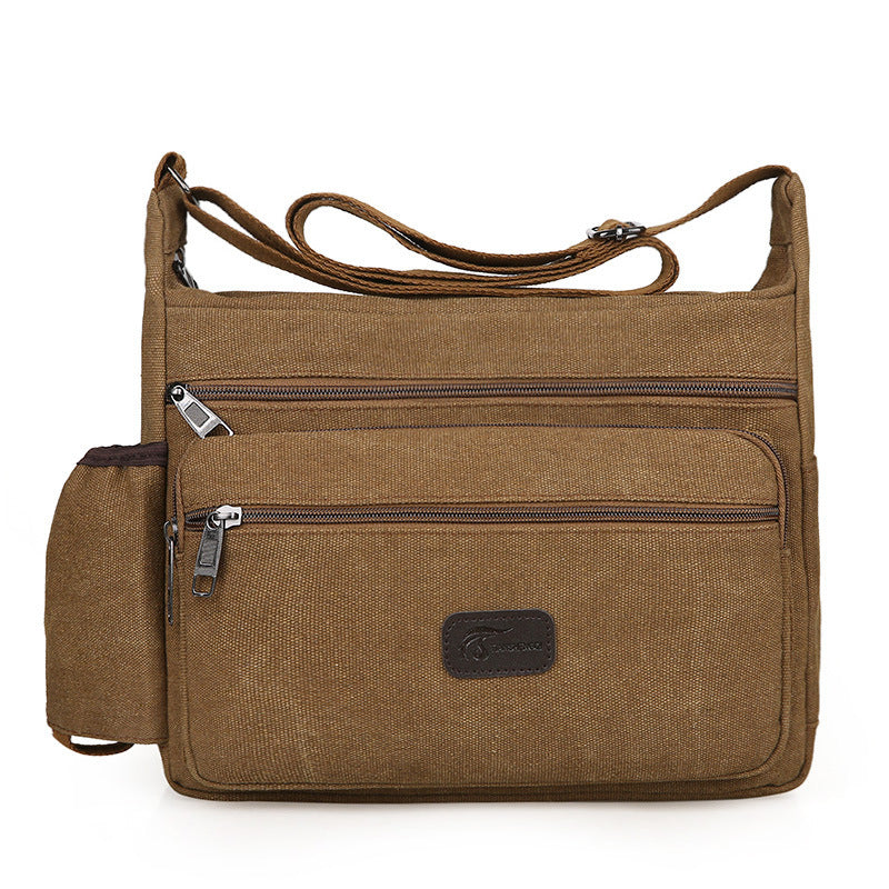 Men's Cool Canvas Korean Business Small Men's Shoulder Bags