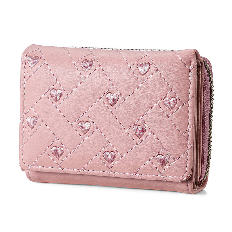 Women's Short Summer Versatile High Sense Embroidery Ladies Wallets