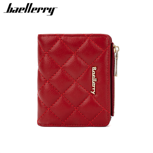 Women's Short Multiple Slots Korean Versatile Zipper Ladies Wallets