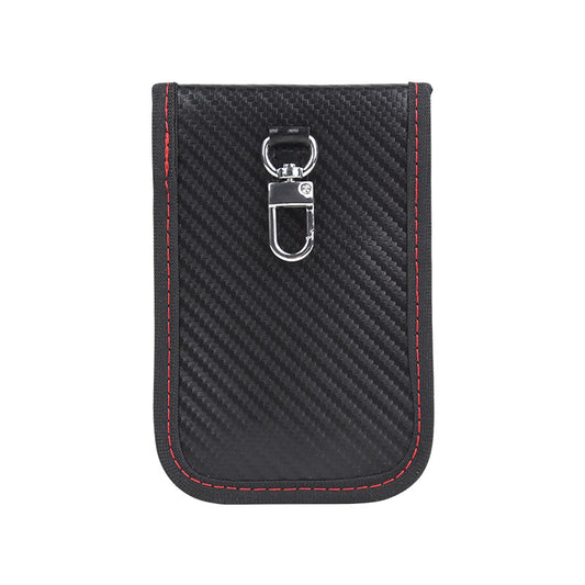 Fashion Car Shielding Carbon Fiber Scanning Key Bags