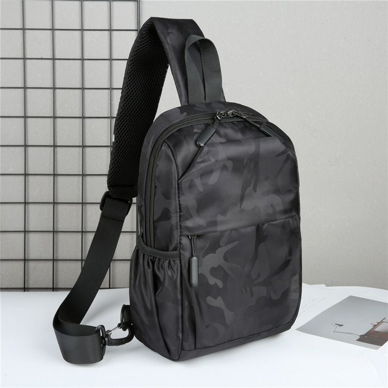 Men's Korean Fashion Waterproof Oxford Cloth Large Backpacks