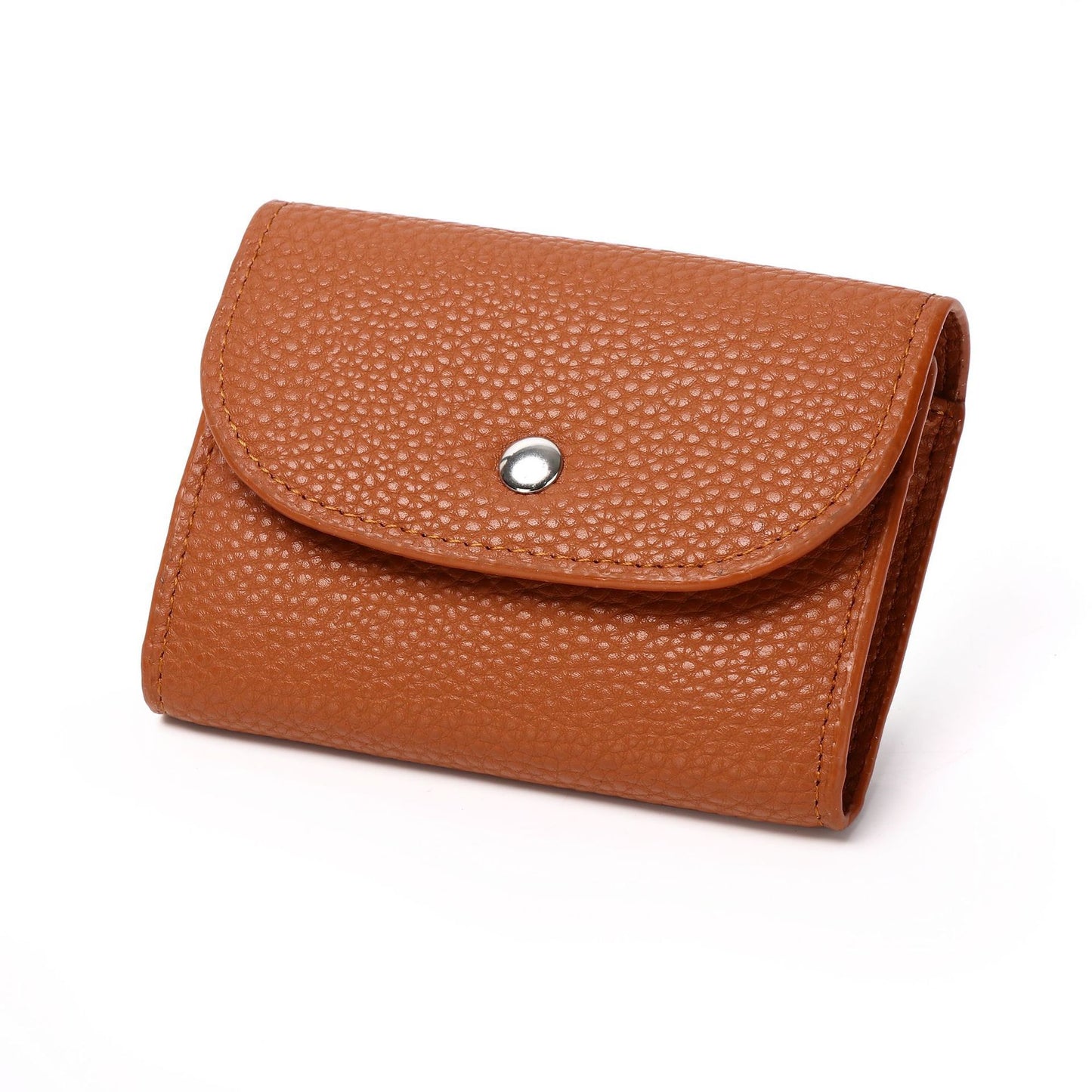 Mini porte-monnaie en cuir authentique au toucher tactile pour femme et homme