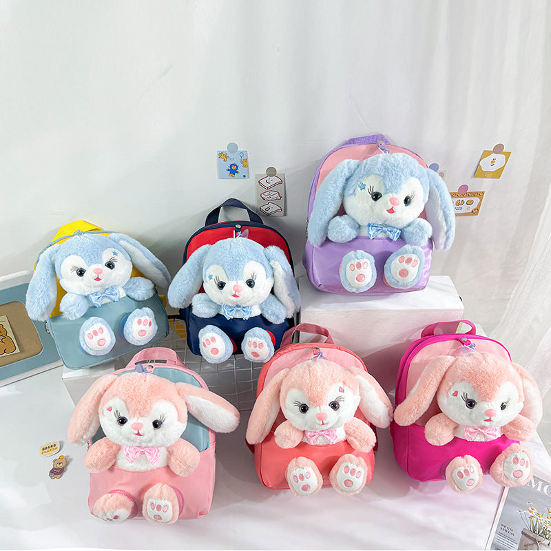 Children's Cartoon Cute Plush Rabbit Grade Doll Elementary School Students' Schoolbags