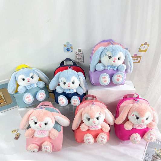 Children's Cartoon Cute Plush Rabbit Grade Doll Elementary School Students' Schoolbags