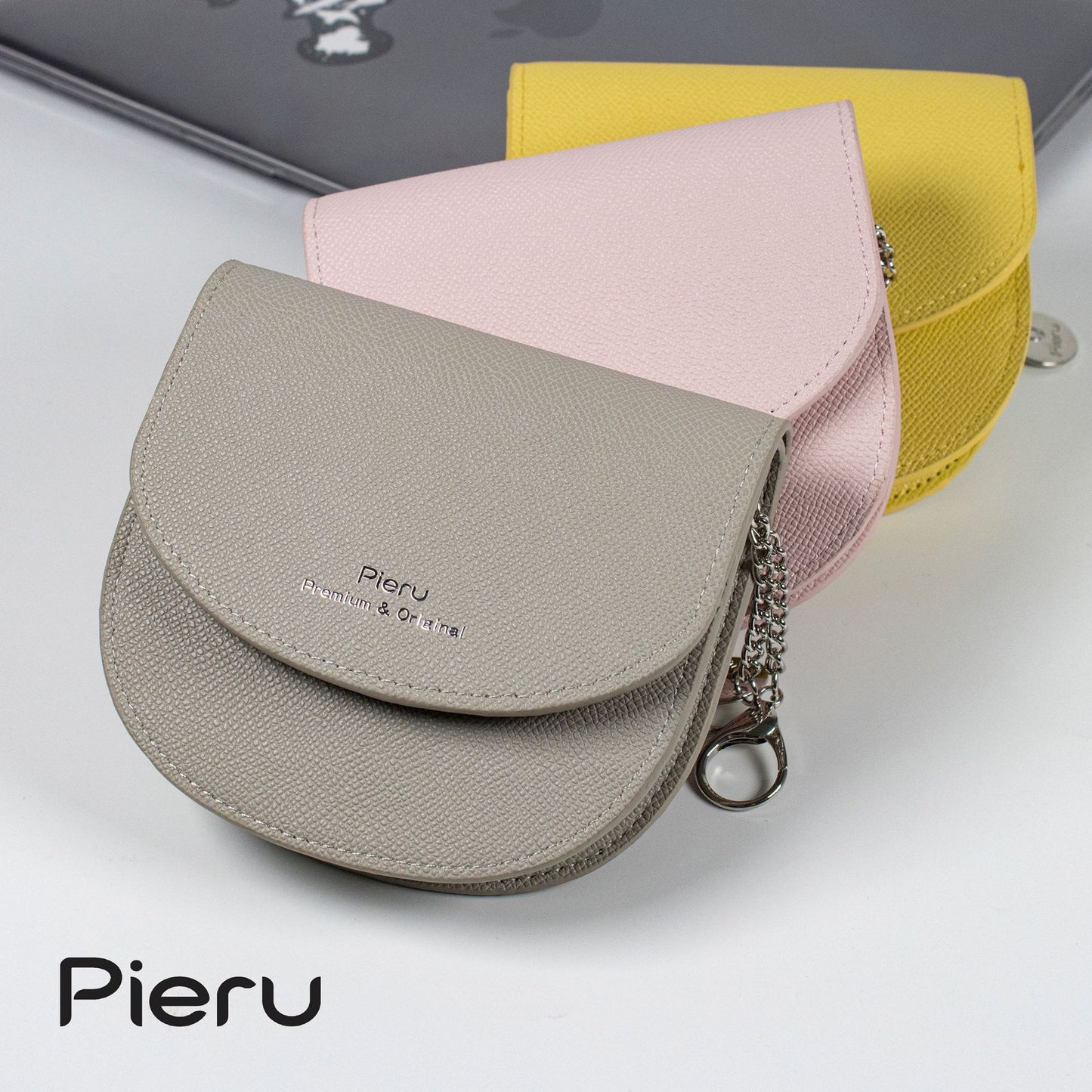 Women's Korean Style Saddle Zipper Ornaments Simple Ladies Wallets