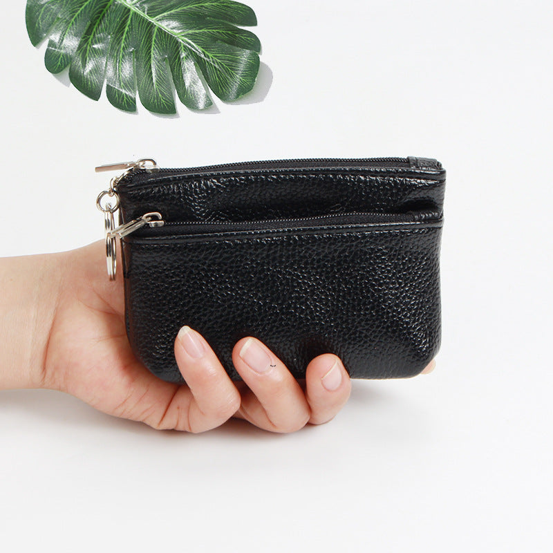 Petite pochette compacte pour femmes, mini porte-monnaie court