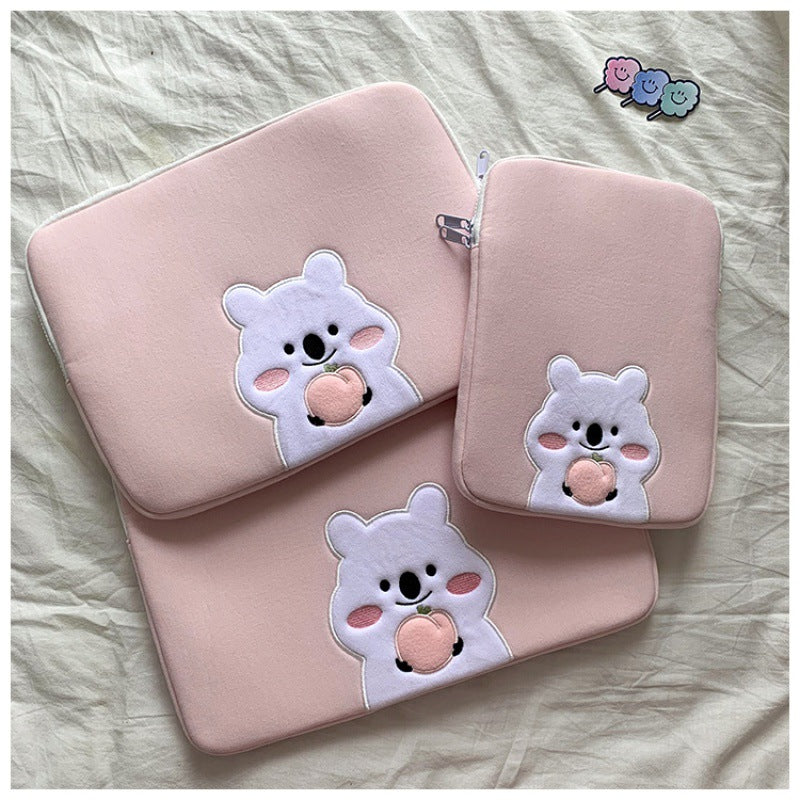 Animation Koala Embroidered Pc Liner Protective Bags