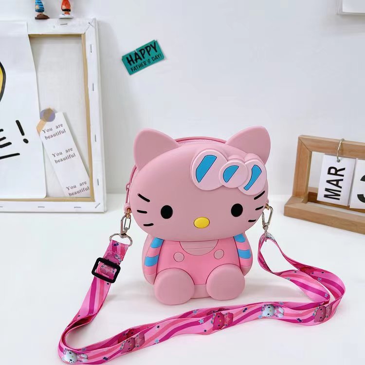 Large Mobile Silicone Cute Cat Cartoon Coin Purses