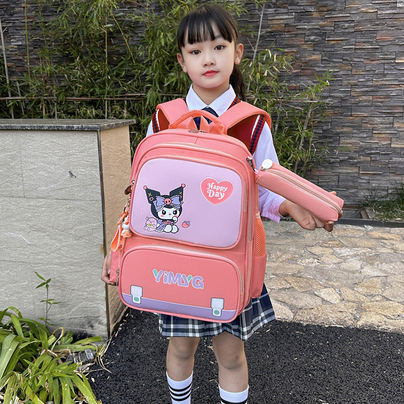 Large Capacity For Primary Cartoon Color Elementary School Students' Schoolbags