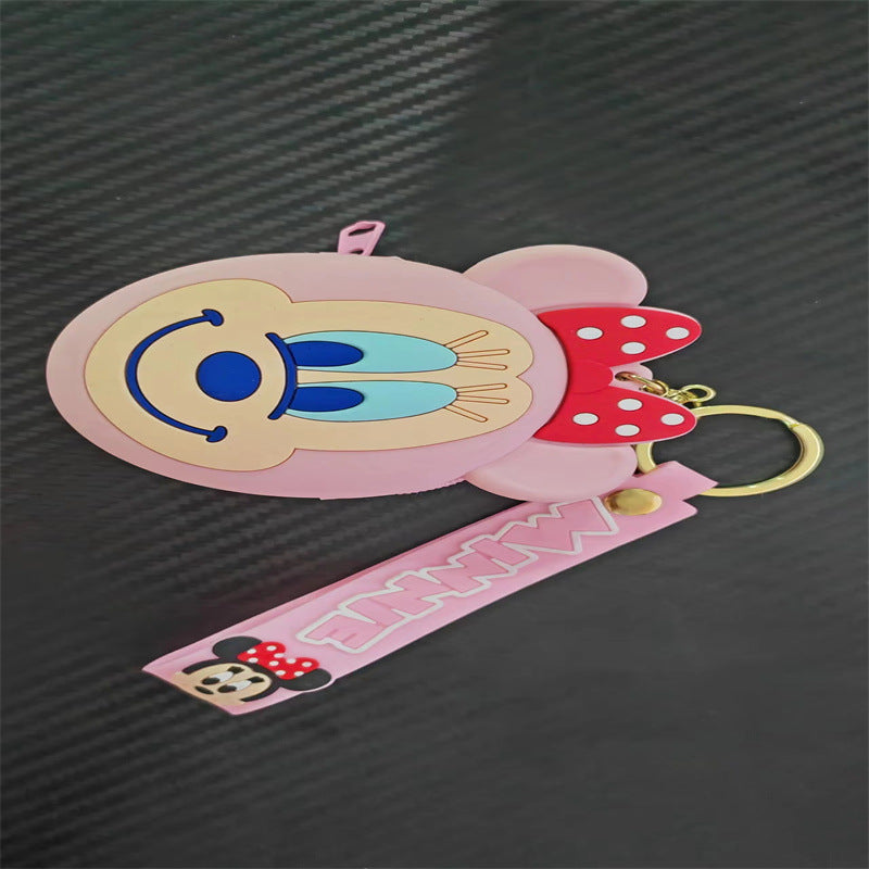 Dessin animé Mickey Minnie Silicone Couple changement porte-monnaie