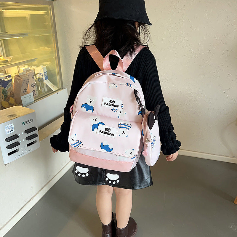 Children's Cartoon Printed Cute Going Out Play Portable Children's Backpacks