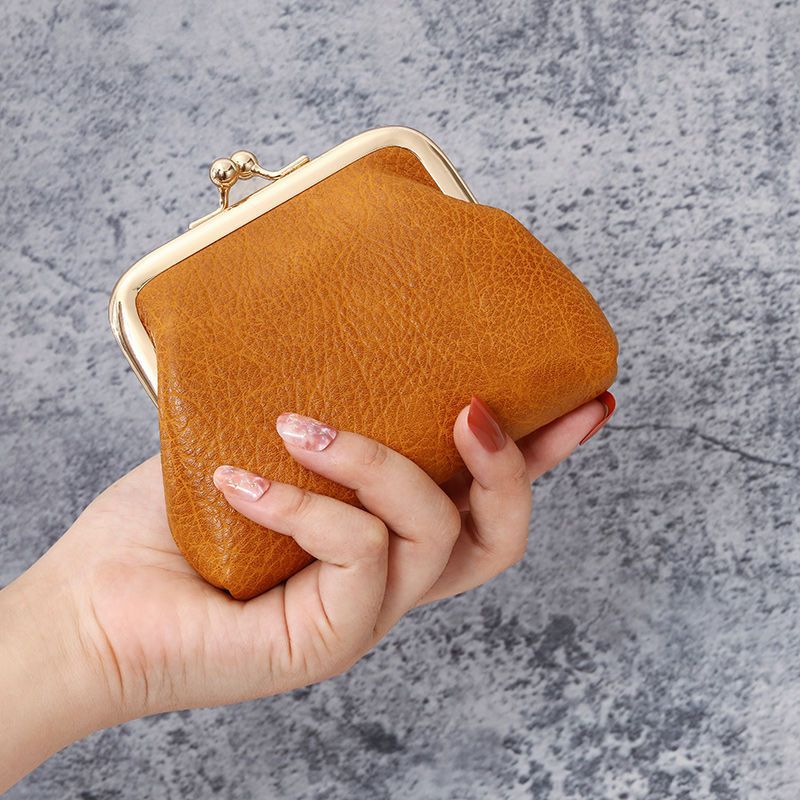 Women's Mini Version Small Simple Clip Ladies Wallets