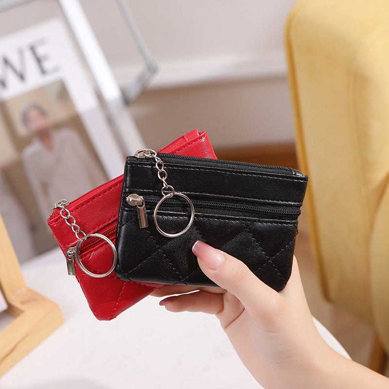 Women's Double Circle Short Clutch Fashion Diamond Purses