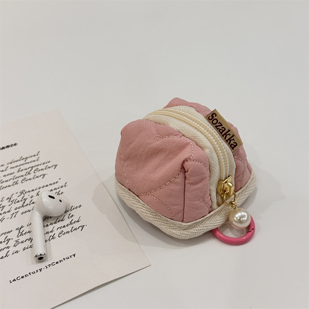 Simple Lovely Heart-shaped Soft Applicable Protective Cosmetic Bags