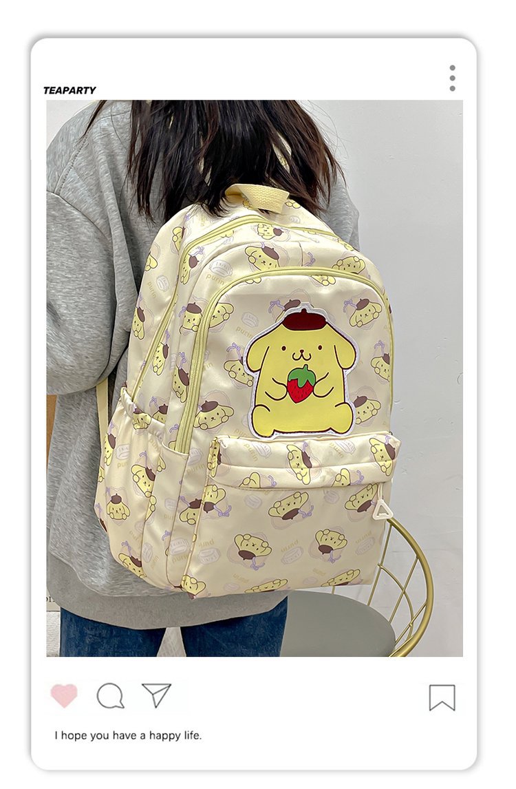 Cartoon Primary Fashion Printed Junior High Female Elementary School Students' Schoolbags