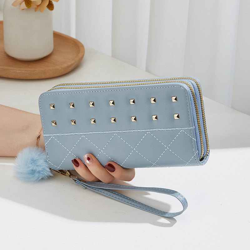 Pochette à fermeture éclair pour femmes, sacs de téléphone simples et de grande capacité