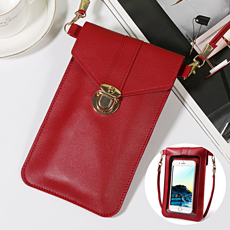 Women's Mobile Korean Fashion Simple Touch Screen Phone Bags