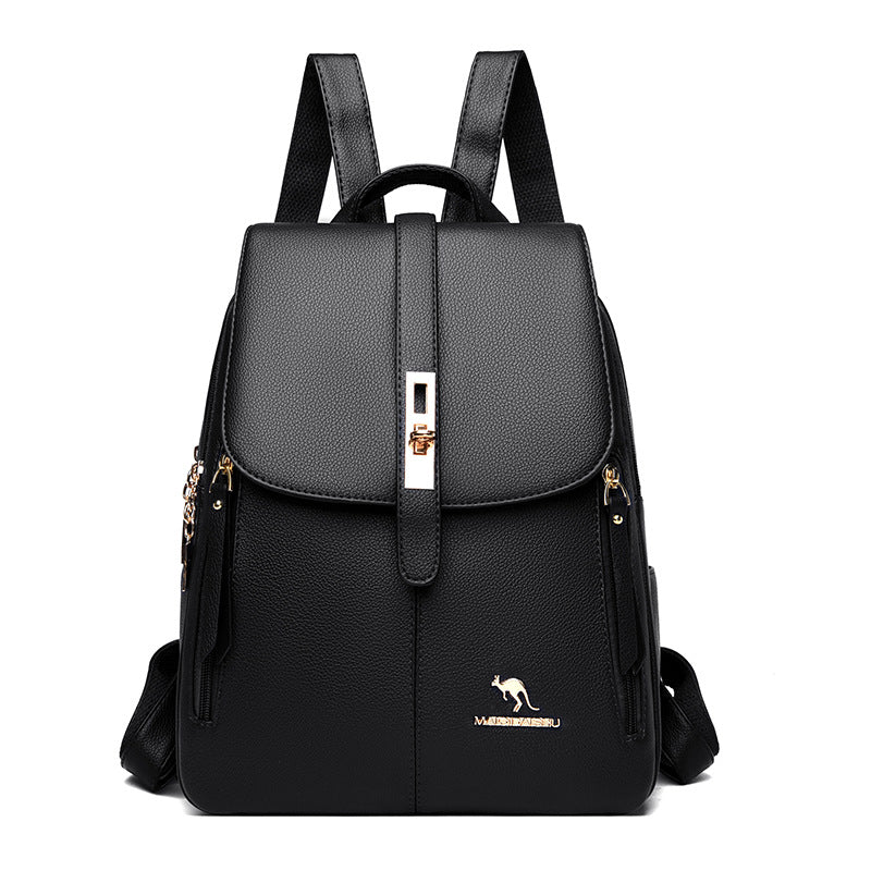 Women's Trendy Fashion Soft Leather Mummy Backpacks