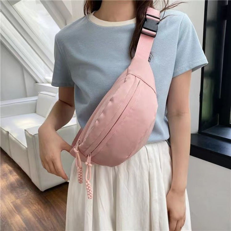 Women's Color Small Girlish Oblique Female Lady Waist Packs