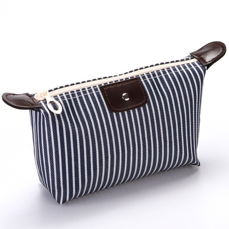 Korean Style Striped Dumplings Dumpling Making Folding Cosmetic Bags