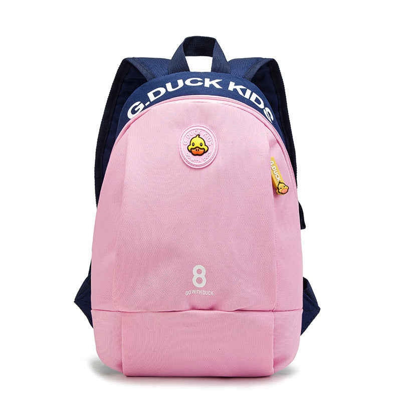 Children's Slouchy Fashion Duck Primary Printing Elementary School Students' Schoolbags