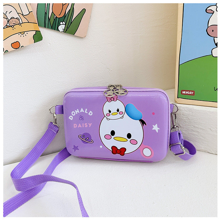 Children's Eggshell Fashion Cute Classic Cartoon Square Children's Shoulder Bags