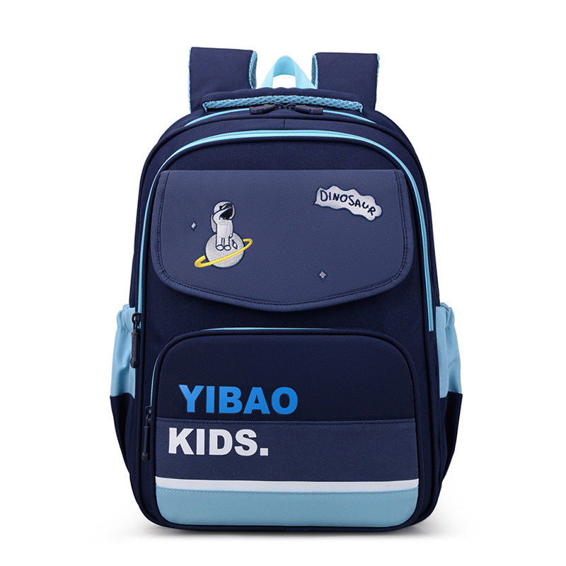 Children's Summer Boys Contrast Color Cute Embroidered Elementary School Students' Schoolbags