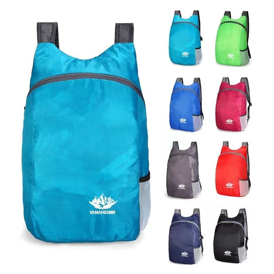 Women's & Men's & Folding Foldable Printable Convenient Sports Backpacks