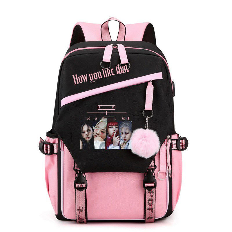 Park Kim Starry Sky Korean Style Backpacks