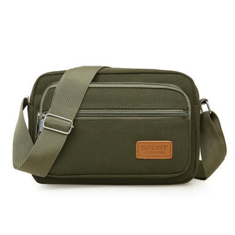 Women's & Men's & Canvas Small Square Business Collect Bags