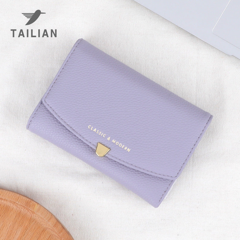 Women's Lychee Pattern Fashion Clutch Design High-grade Ladies Wallets