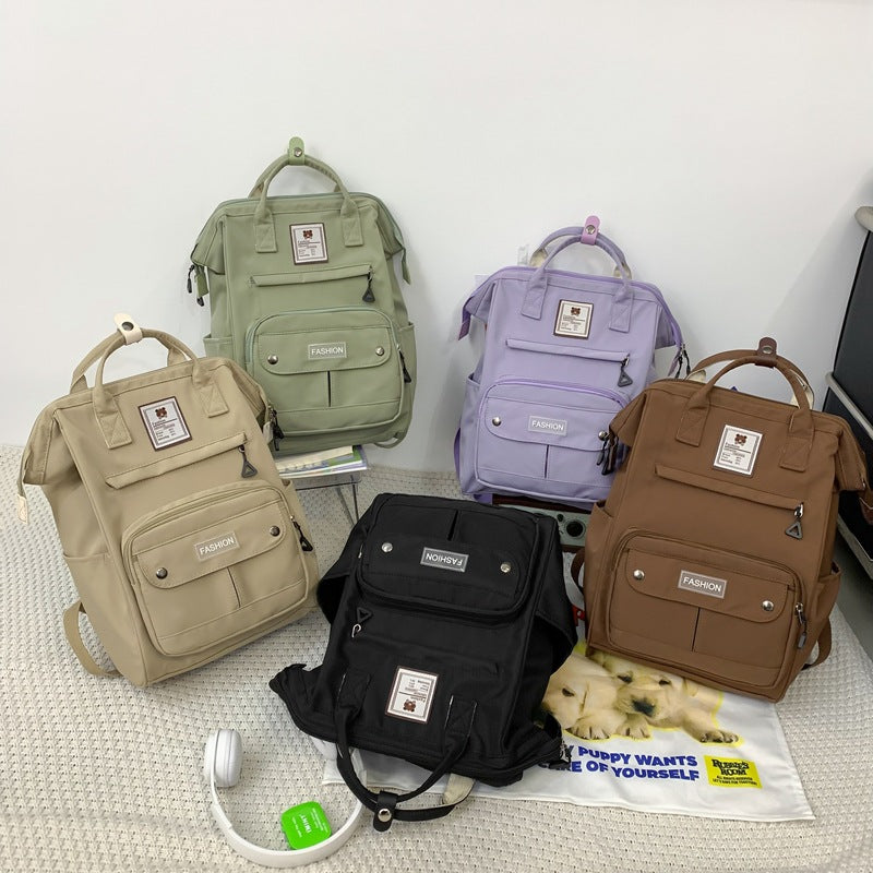 Women's & Men's & College Style Large Capacity Simple Backpacks