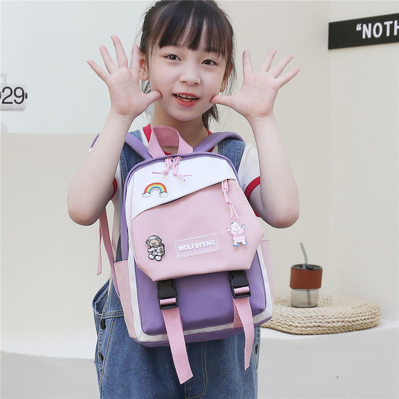 Children's Autumn Boys Senior Class Nylon Grade Kindergarten School Bags