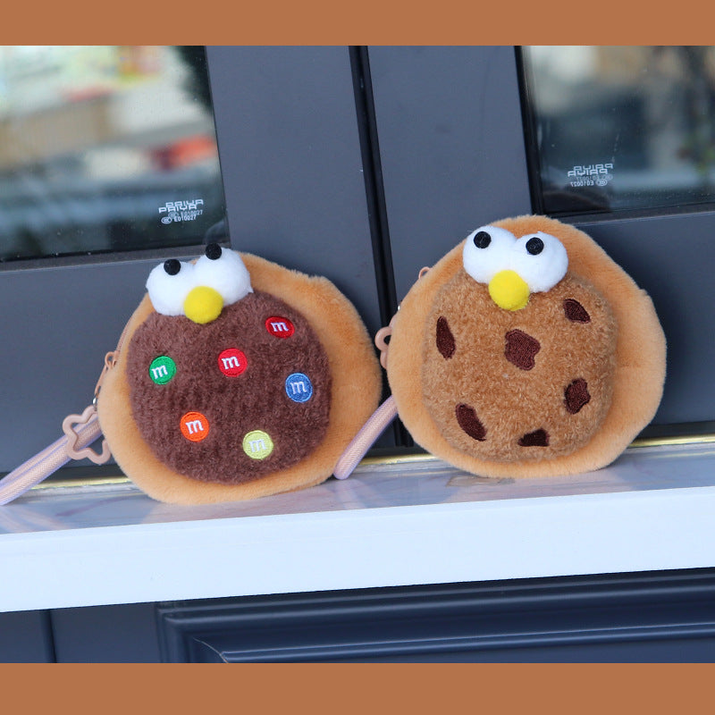 Cute Cookie Large Plush Storage Couple Coin Purses