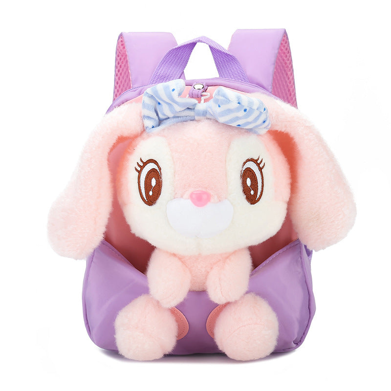 Children's Cute Rabbit Doll Creative Printing Children's Backpacks