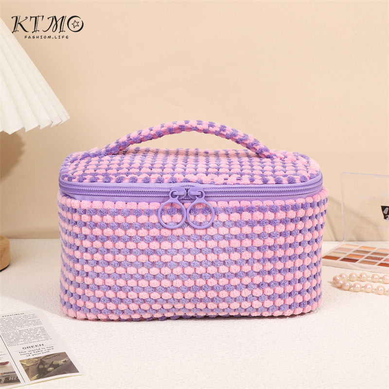 Flannel Wash Skin Care Cosmetics Storage Cosmetic Bags