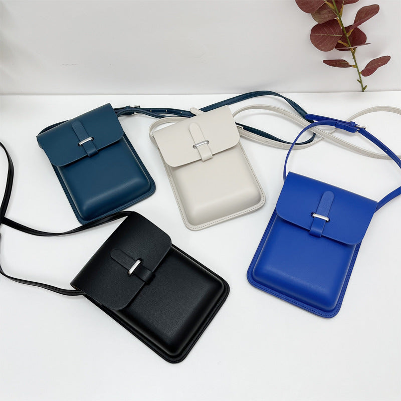 Mini sacs de téléphone à rabat verticaux simples et tendance pour femmes