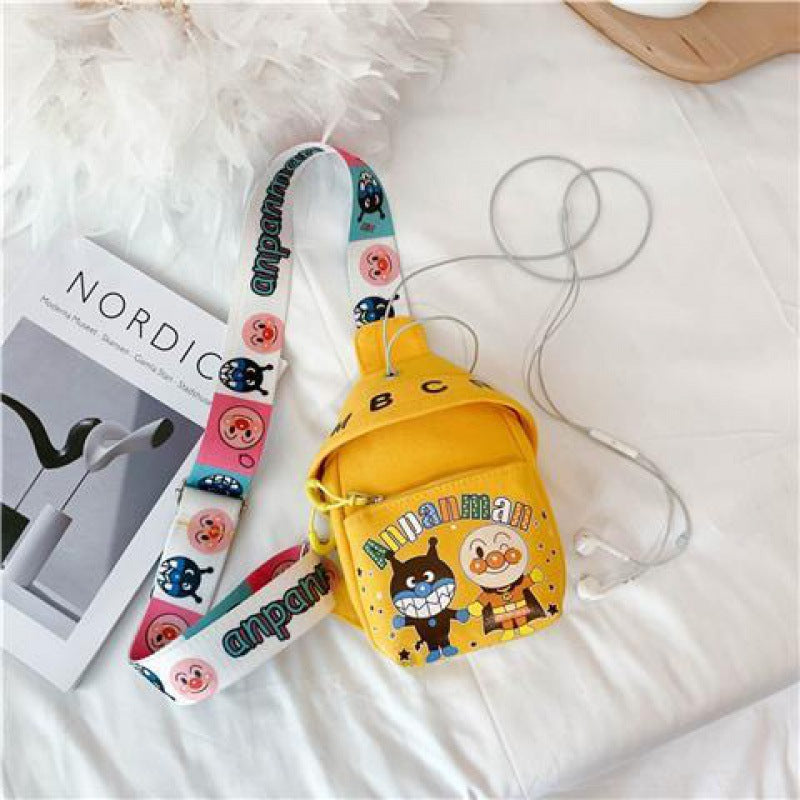 Women's & Children's & Cartoon Canvas Small Fashionable Korean Waist Packs